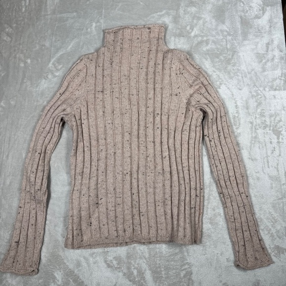 NWT Madewell Donegal Blush Evercrest Turtleneck Wool Blend Sweater Size Small - Picture 11 of 16